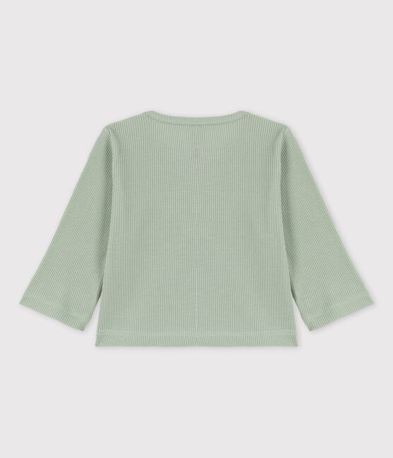 Babies' Cotton and Lyocell Cardigan HERBIER green