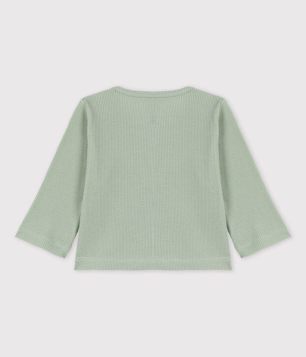 Babies' Cotton and Lyocell Cardigan green