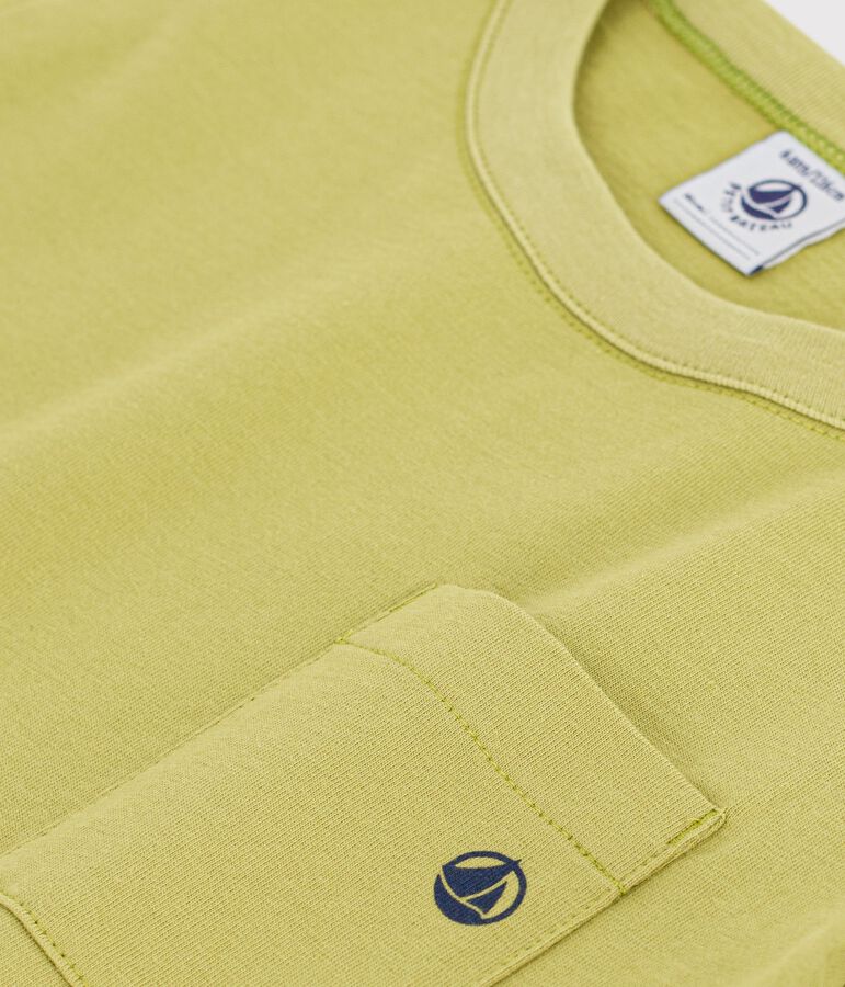 Children's short-sleeved plain cotton T-shirt green