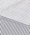 STRIPED COTTON GAUZE MUSLIN FOR BABY MARSHMALLOW white/SMOKING blue