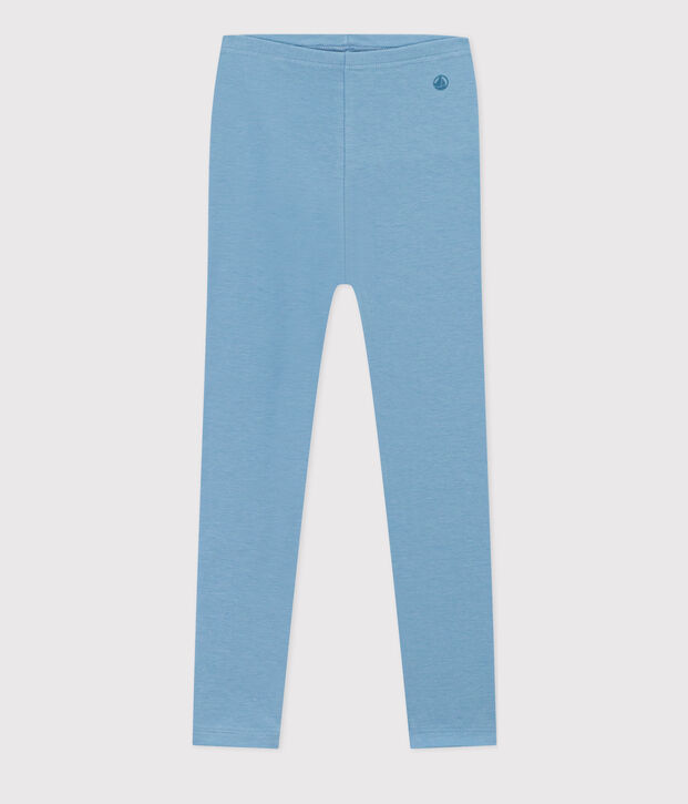 Girls' Elastane Jersey Leggings blue