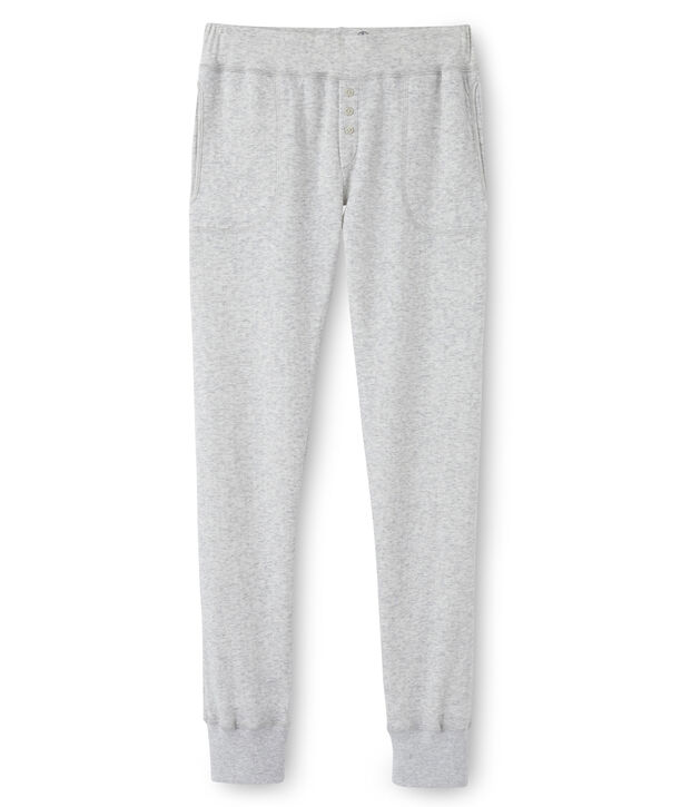 women's trousers in extra fine double knit grey