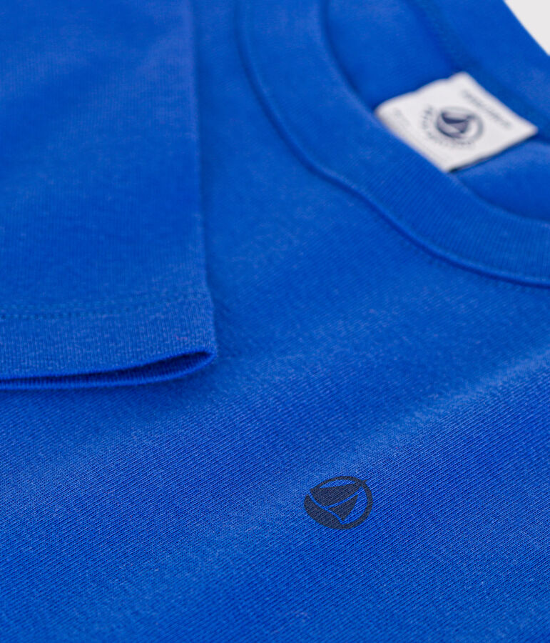 Children's long-sleeved rib knit unisex t-shirt CALVIN blue