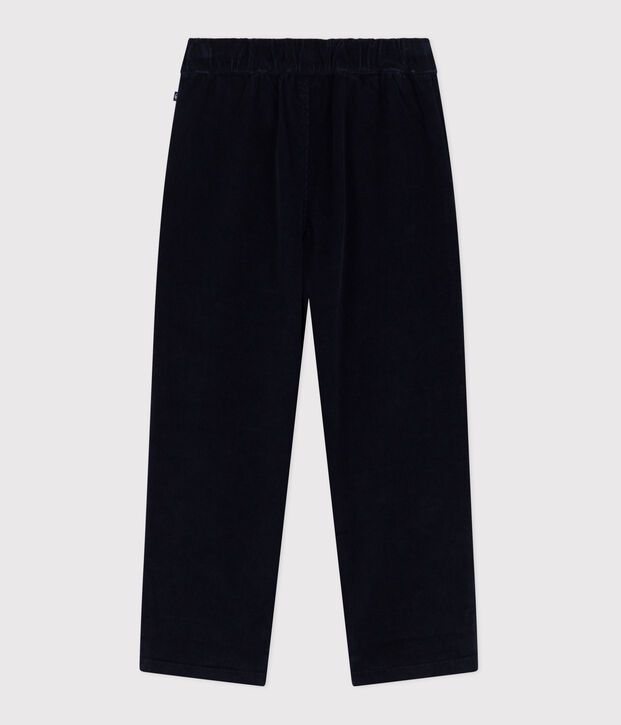 Children's straight plain corduroy trousers SMOKING