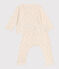 Babies' two-piece cotton outfit AVALANCHE white/MULTICO