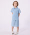 Children's Bermuda shorts in plain cotton blue