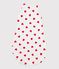 Babies' 1 TOG heart-patterned cotton sleeping bag white/red