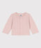 Babies' Plain Tube Knit Cardigan SALINE pink