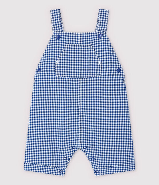 Baby Boys' Woven Dungaree Shorts SURF blue/MARSHMALLOW white