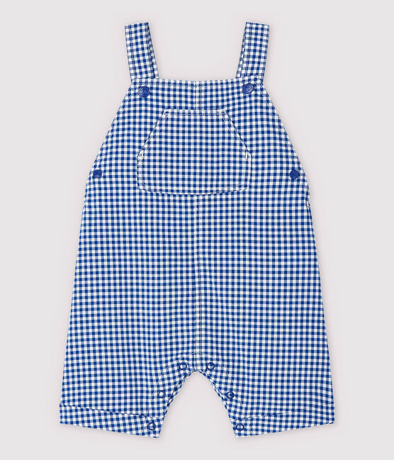 Baby Boys' Woven Dungaree Shorts SURF blue/MARSHMALLOW white
