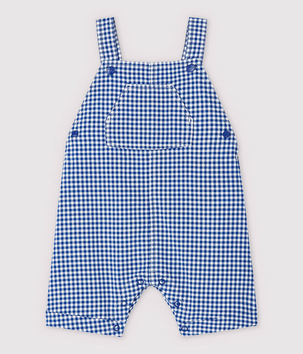 Baby Boys' Woven Dungaree Shorts blue/white