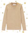 women's iconic sailor sweater BRINDILLE brown/DORE yellow