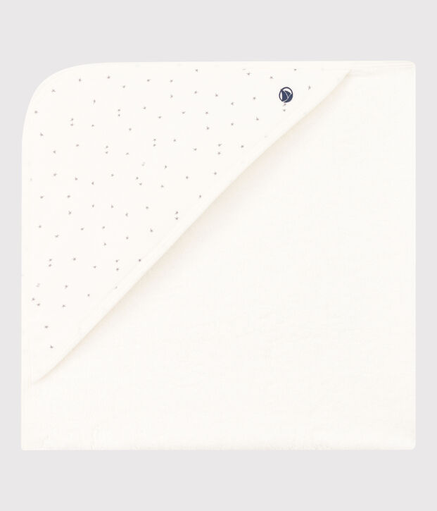 Terry Bath Wrap white/grey