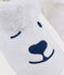 Children's Fleece Bear Bootees MARSHMALLOW white
