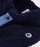 Babies' plain padded sherpa coat with a hood blue/multicolor