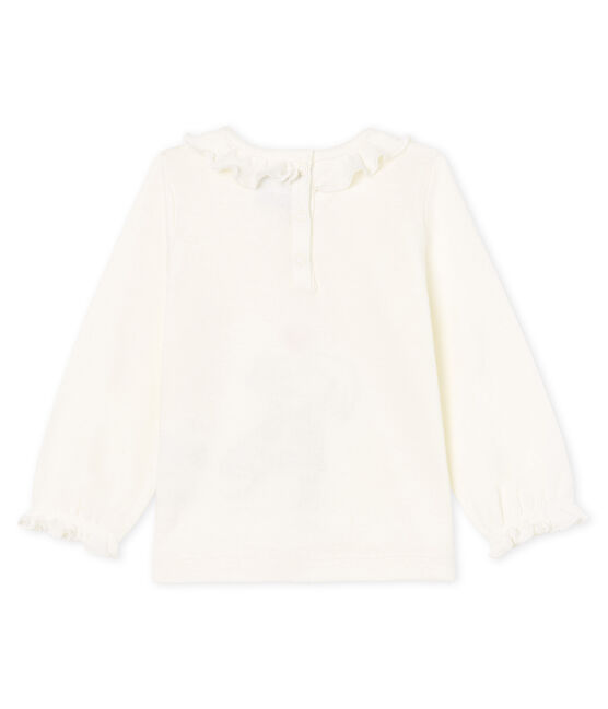 Baby Girls' Long-Sleeved Blouse MARSHMALLOW white