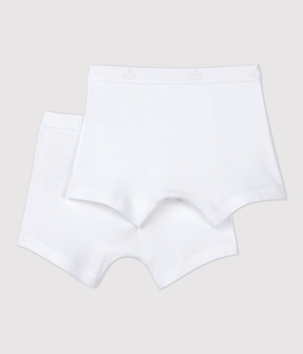 Boys' White Boxer Shorts - 2-Pack multicolor