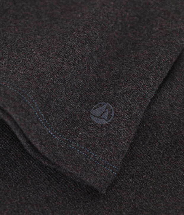 Women's Iconic cotton roll neck T-shirt grey