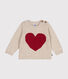 Babies' knitted jumper containing wool.