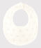 Baby's White Printed Tube Knit Bib MARSHMALLOW white/MULTICO white