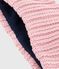 Babies' fleece-lined knitted snood CHARME pink