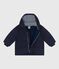 Babies' plain puffer jacket SMOKING blue