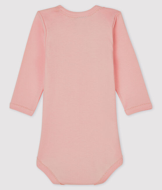 Baby girls' long-sleeved bodysuit MINOIS pink
