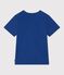 Children's short-sleeved cotton t-shirt blue