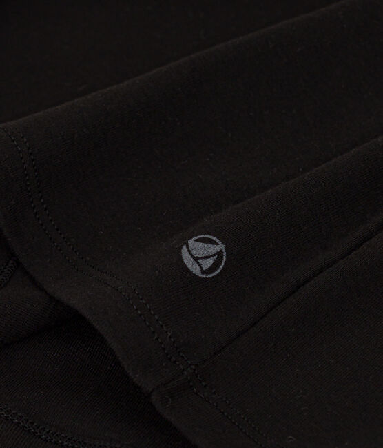 Women's Iconic roll neck cotton T-shirt BLACK black