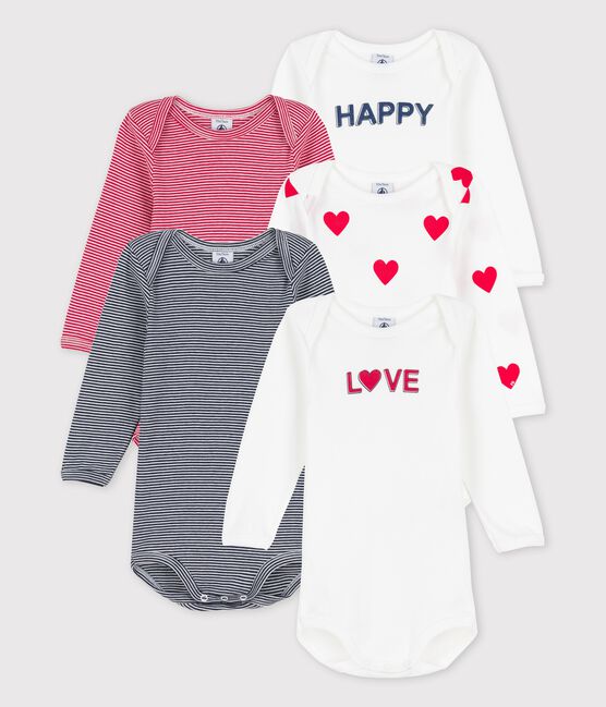 Babies' Rib Knit Bodysuits - 5-Pack variante 1