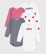 Babies' Rib Knit Bodysuits - 5-Pack