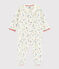 Baby Boys' Velour Sleepsuit MARSHMALLOW white/MULTICO white