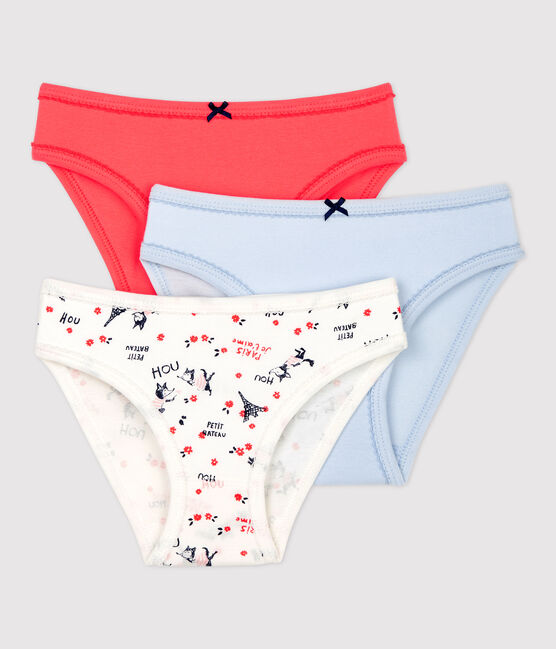 Girls' Paris Print Organic Cotton Briefs - 3-Pack variante 1