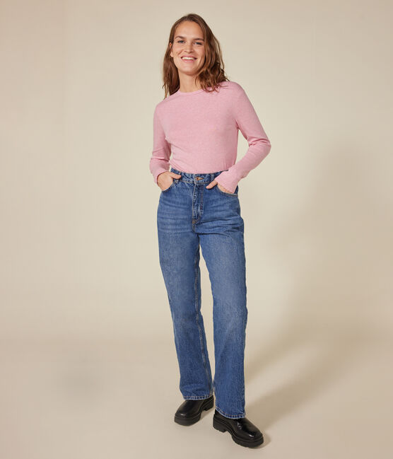 Women's Iconic Cocotte Stitch Cotton T-Shirt ROSELINE CHINE pink
