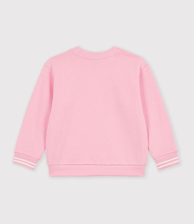 Children's plain cotton sweatshirt pink