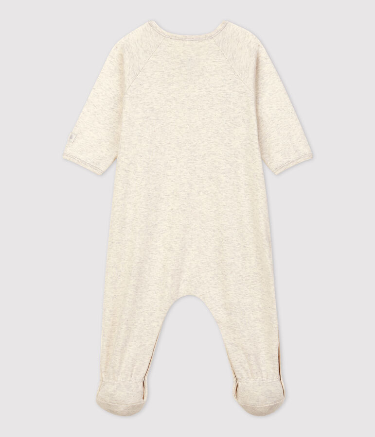 Babies' Organic Cotton Sleepsuit beige