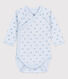 Baby Girls' Short-Sleeved Wrapover Bodysuit