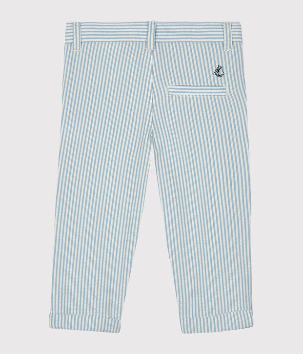 Baby Boys' Seersucker Trousers blue/white