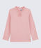 Girls' Long-Sleeved Cotton T-Shirt CHARME pink