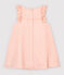 Baby Girls' Short-Sleeved Crêpe Dress MINOIS pink