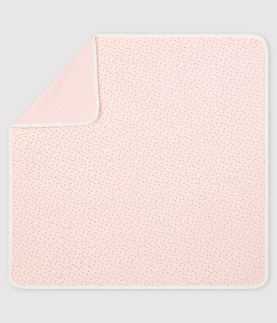 Babies' Ribbed Maternity Blanket FLEUR pink/CONCRETE grey