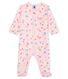 Baby girls' ribbed sleepsuit
