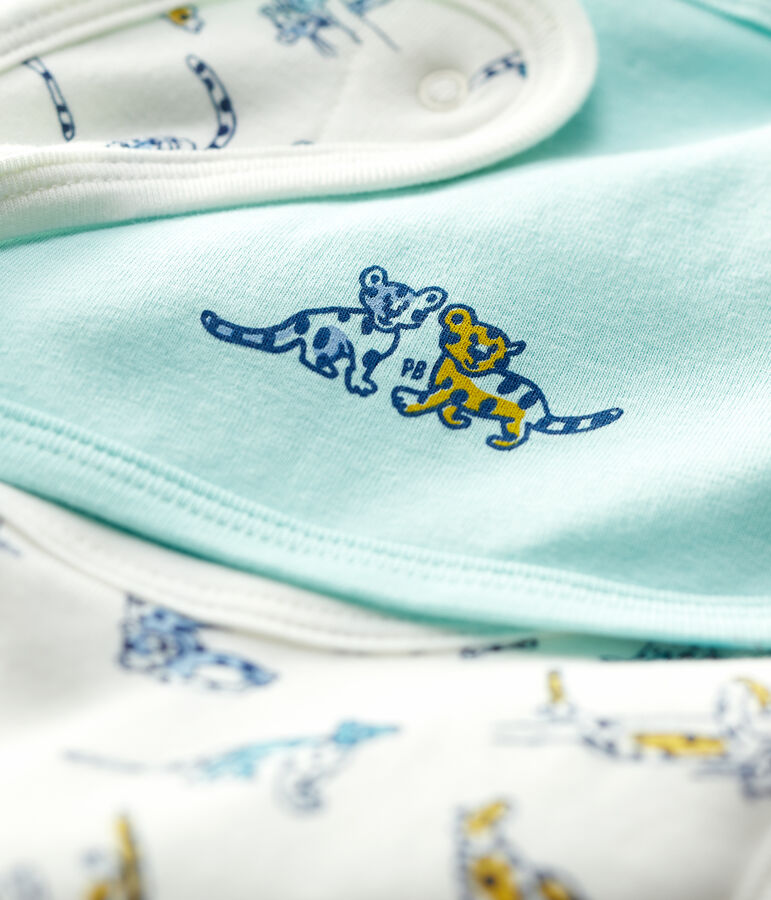 Organic Cotton Baby Bibs - 2-Pack multicolor