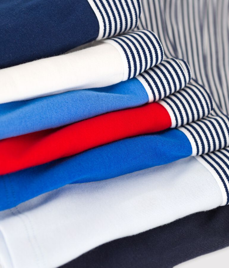 Boys' Plain Organic Cotton Boxer Shorts - 7-Pack multicolor