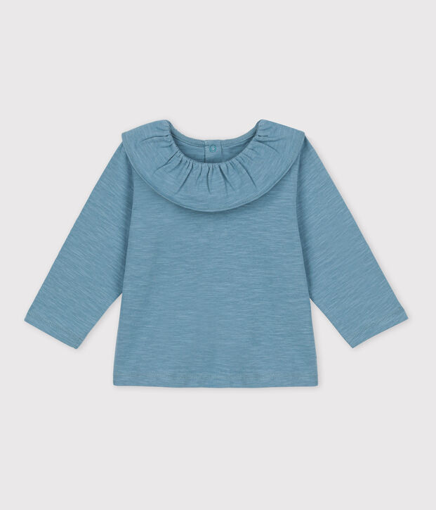 Babies' Light Jersey long-Sleeved blouse blue