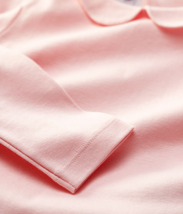 Girls' Long-Sleeved Cotton T-Shirt pink