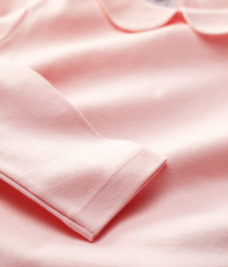 Girls' Long-Sleeved Cotton T-Shirt pink