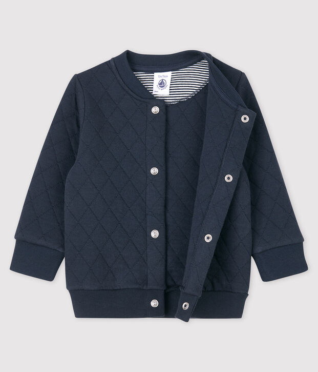 Babies' Tube Knit Cardigan blue