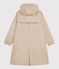 Women's long raincoat in two colours beige