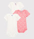 Baby Girls' Springtime Short-Sleeved Bodysuit - 3-Pack